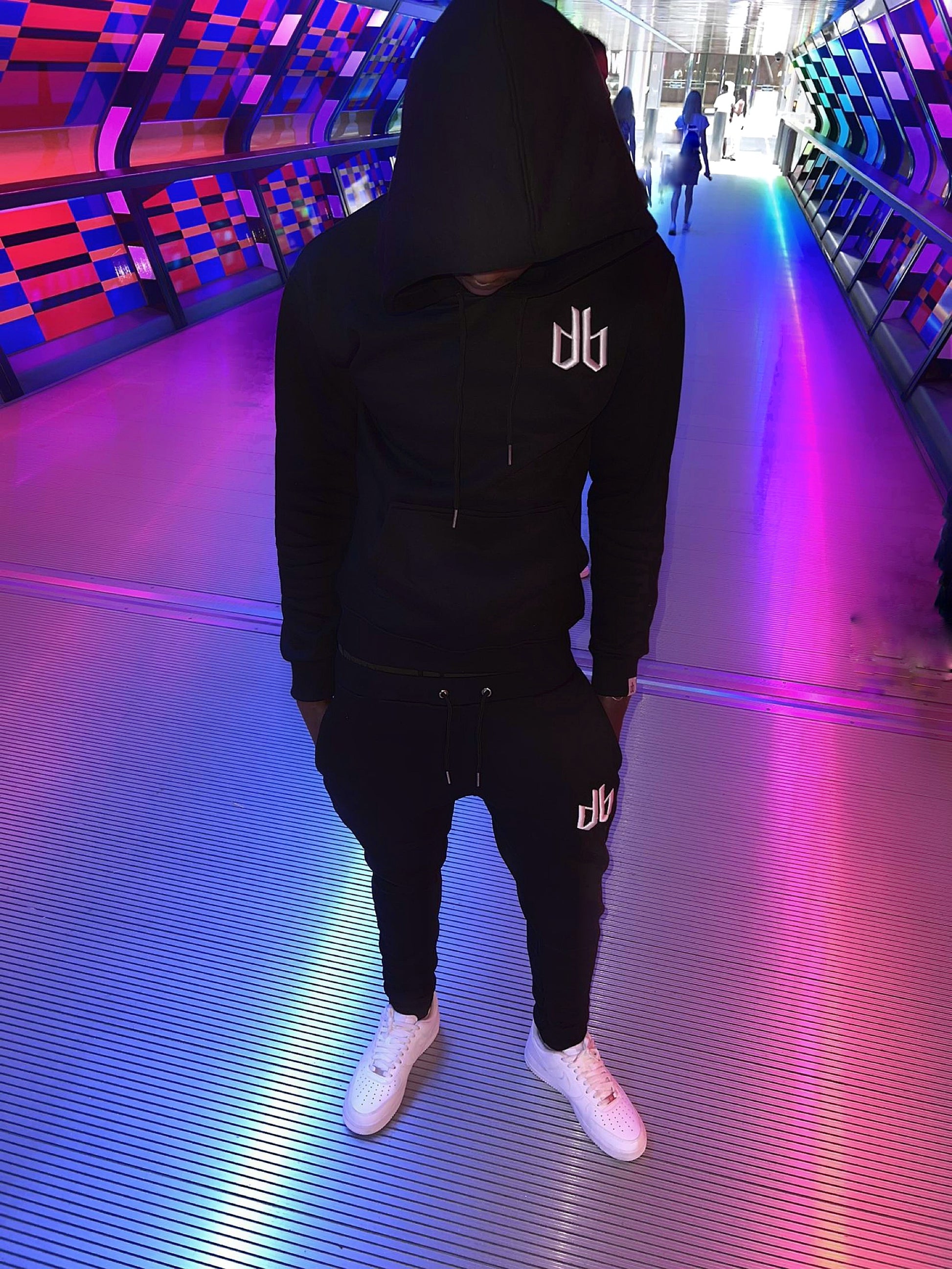 DB Icon Black Cuffed Jogger